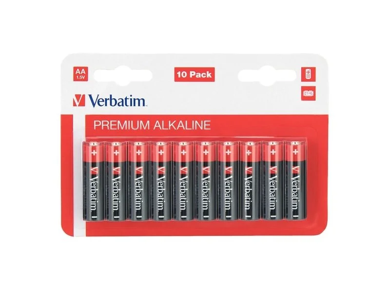 Verbatim Pilhas Alcalinas AA Lr6 Pack 10 Unids