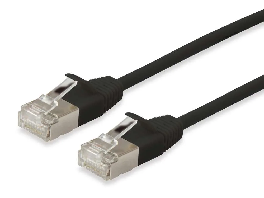 EQUIP 606127 CABO DE REDE PRETO 5 M CAT6A F/FTP (.