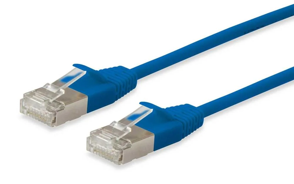 Equip Patchkabel Cat6a  F/Ftp 2xrj45 15.00m Blau  Slim  Lszh