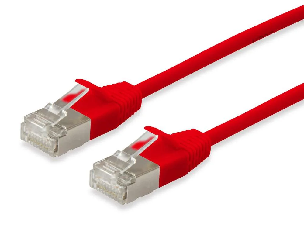 EQUIP 606151 CABO DE REDE VERMELHO 20 M CAT6A F/F.