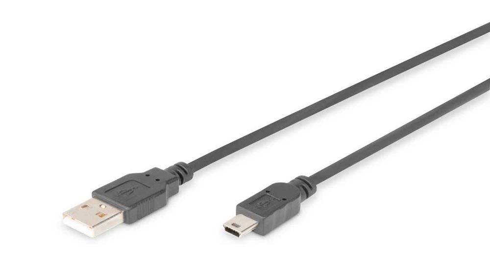 Digitus 1.8m Usb 2.0 Cabo Usb 1,8 M Usb a Mini-Us.