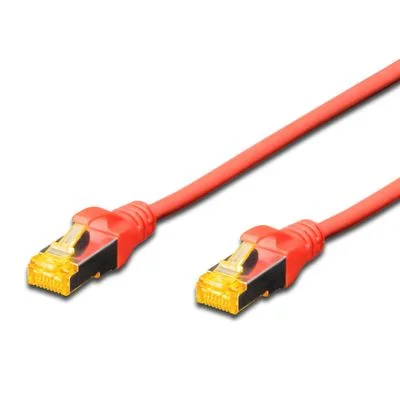 DIGITUS DK-1644-A-020/R CABO DE REDE VERMELHO 2 M.