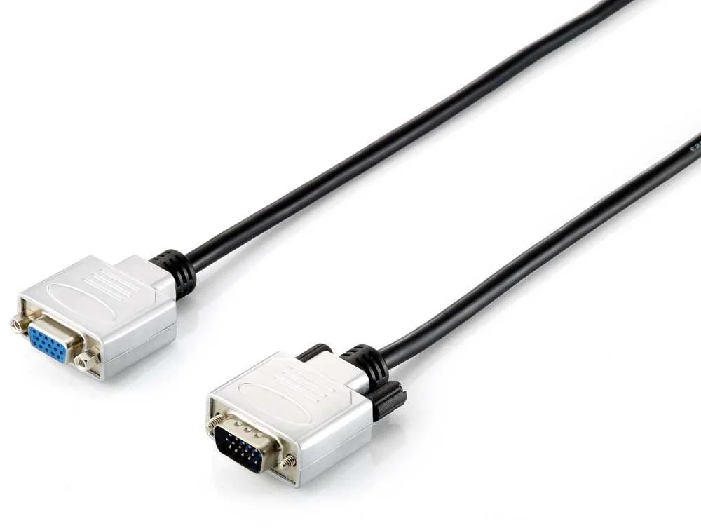 Equip Vga Kabel Verl. Hd15 St/Bu 15.00m 1024x 768/60hz Sw/Si