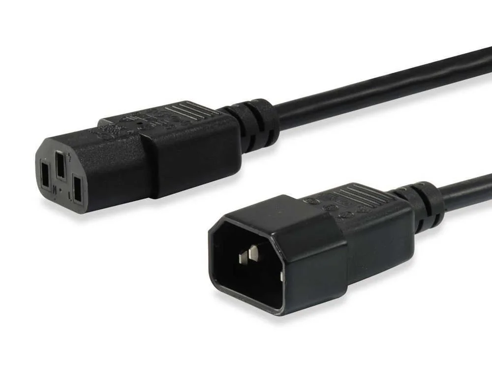 Equip Kaltgeräteverl.-Kabel Iec C14 -> Iec C13 St/Bu 3m Sw
