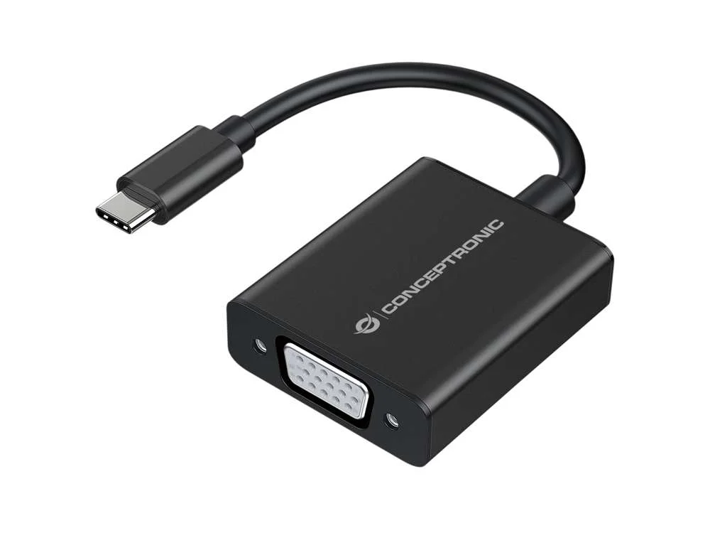 Conceptronic Adapter Usb-C -> Vga            1080p60hz 0.15m