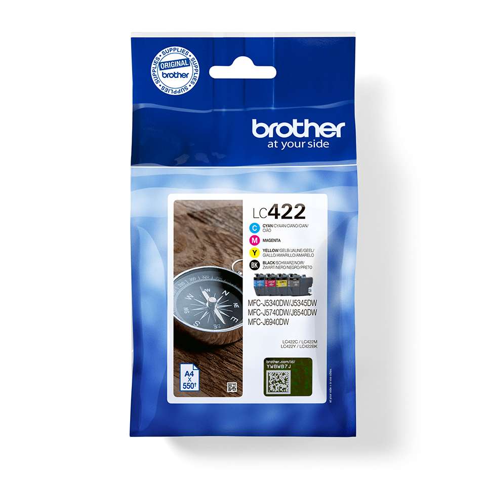 Brother Lc422valdr Tinteiro 4 Unidade(S) Original.