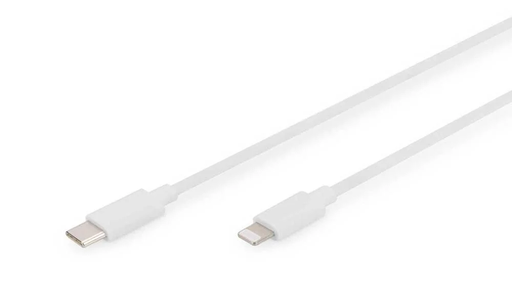 Digitus Usb Kabel Usb-C St. -> Lightning St., Mfi 2m Weiß