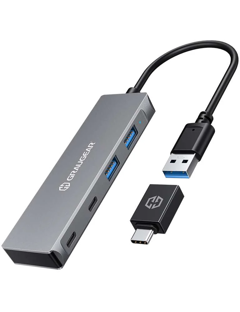 Graugear Usb-Hub 4x Usb 3.0, 2x Type-C Und 2x Type-A Retail