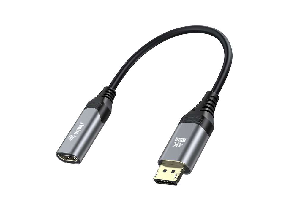 Equip Displayport->hdmi Adapter 1.2 St/Bu    4k/60hz Grau