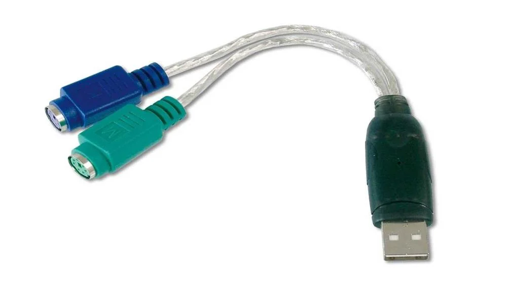 Digitus Adapterkabel Usb1.1    -> 2xps/2 St/Bu 2xmini-Din6/F