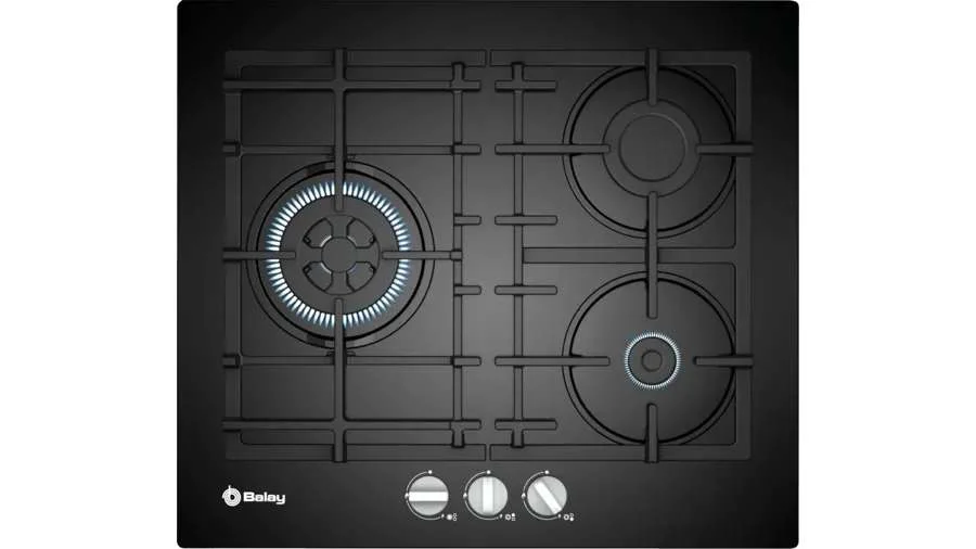 Gas Plate 3etg563hb 3 Zones 7300w (Black) - Balay
