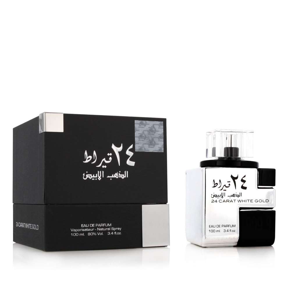 Perfume Unissexo Lattafa EDP 24 Carat White Gold .