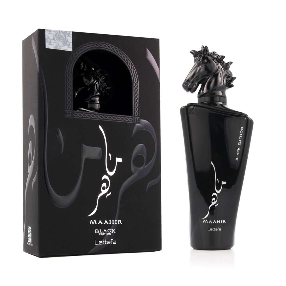 Perfume Unissexo Lattafa EDP Maahir Black Edition.