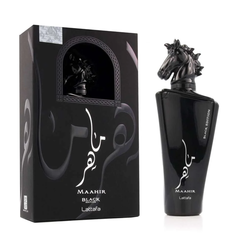 Perfume Unissexo Lattafa EDP Maahir Black Edition.