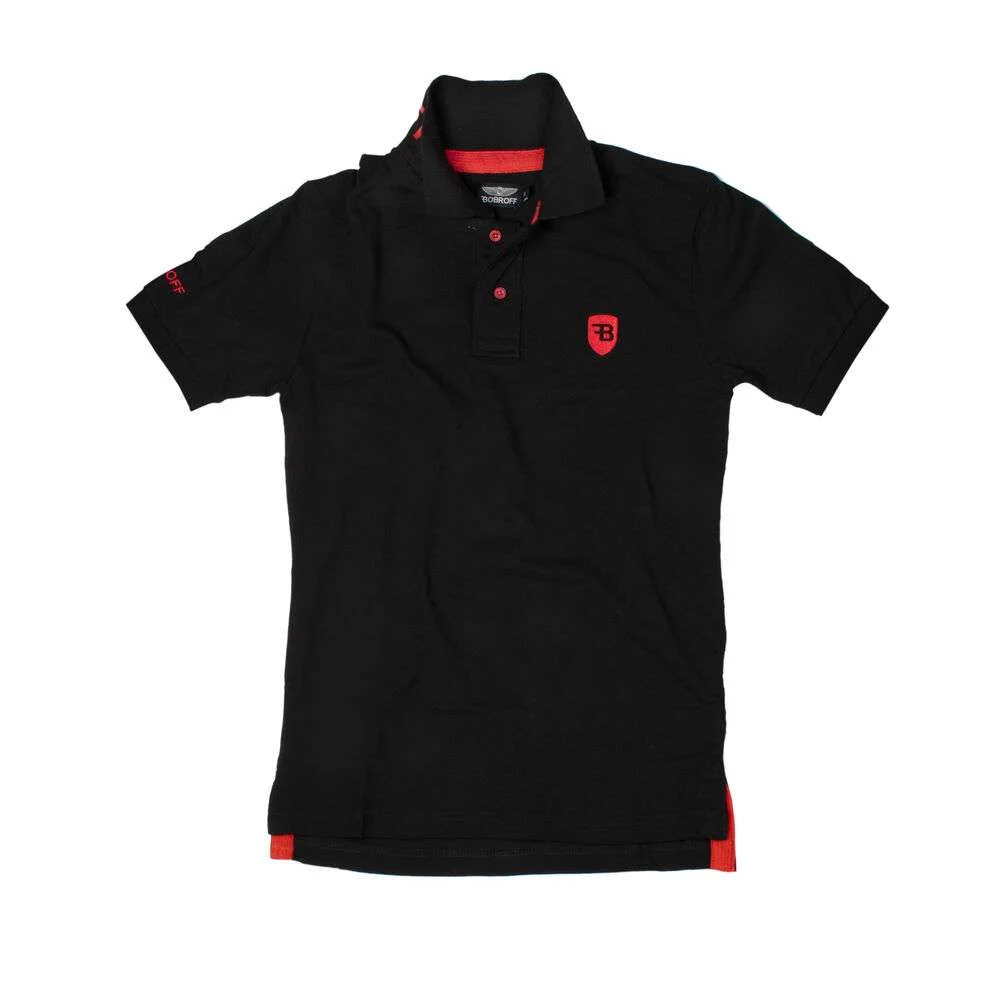 Polo de Manga Curta Homem Bobroff Preto S