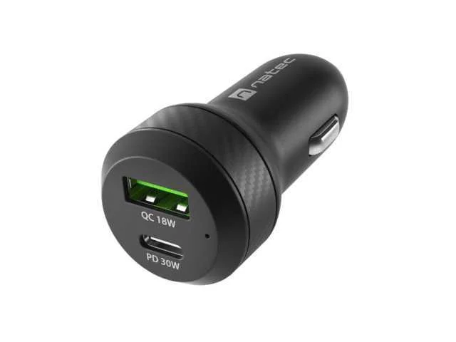 Natec Car Charger Coney Pd3.0 48w Qc3.0