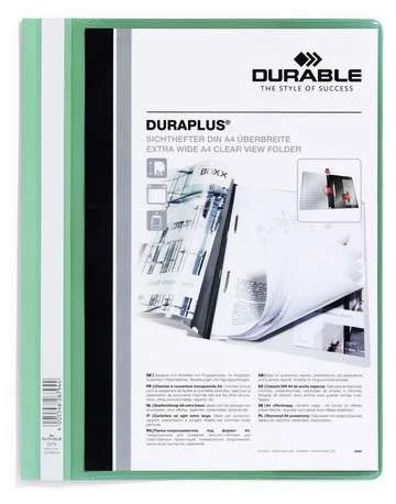 Dossier Fastener Duraplus A4 Pvc Verde Durable 25.