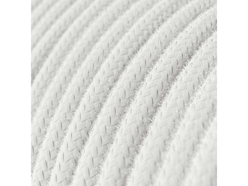 Susp. com Fio Textil E27 Liso Mate Branco
