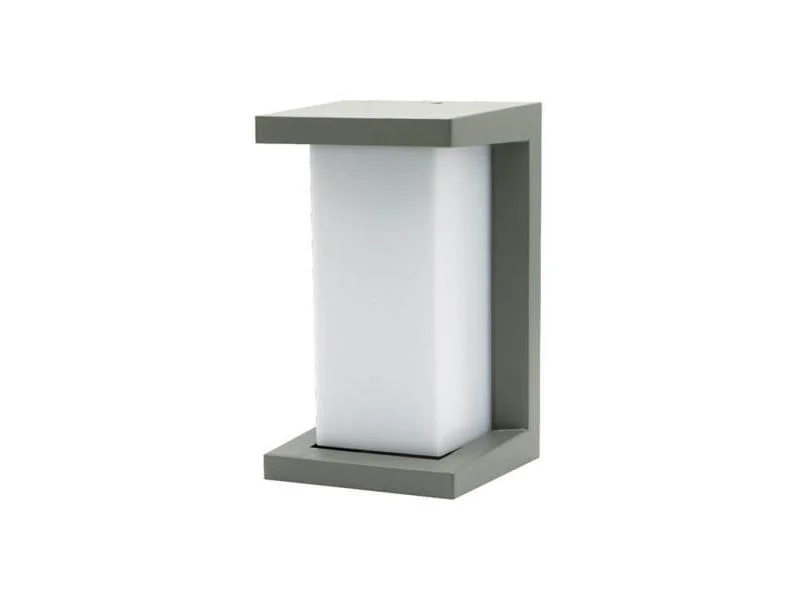 Aplique Led Retangular Parede Cinza/fosco 10w