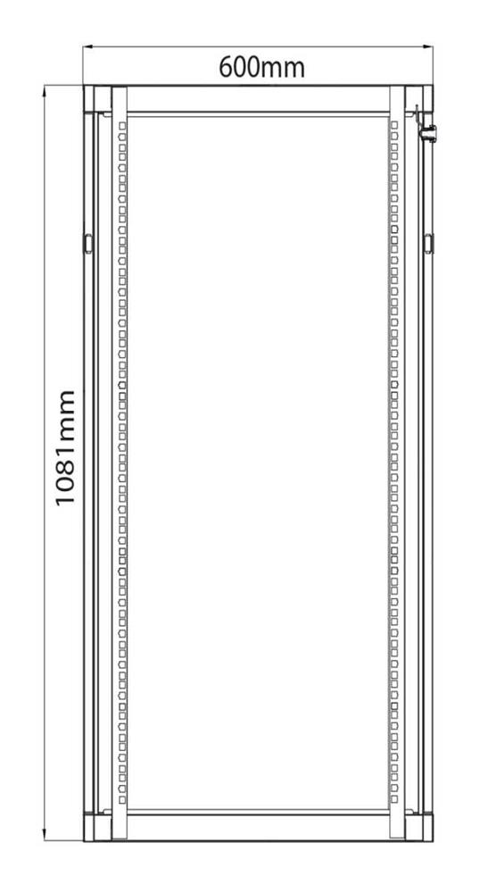 Rack Cabinet 22u X 450mm Deep