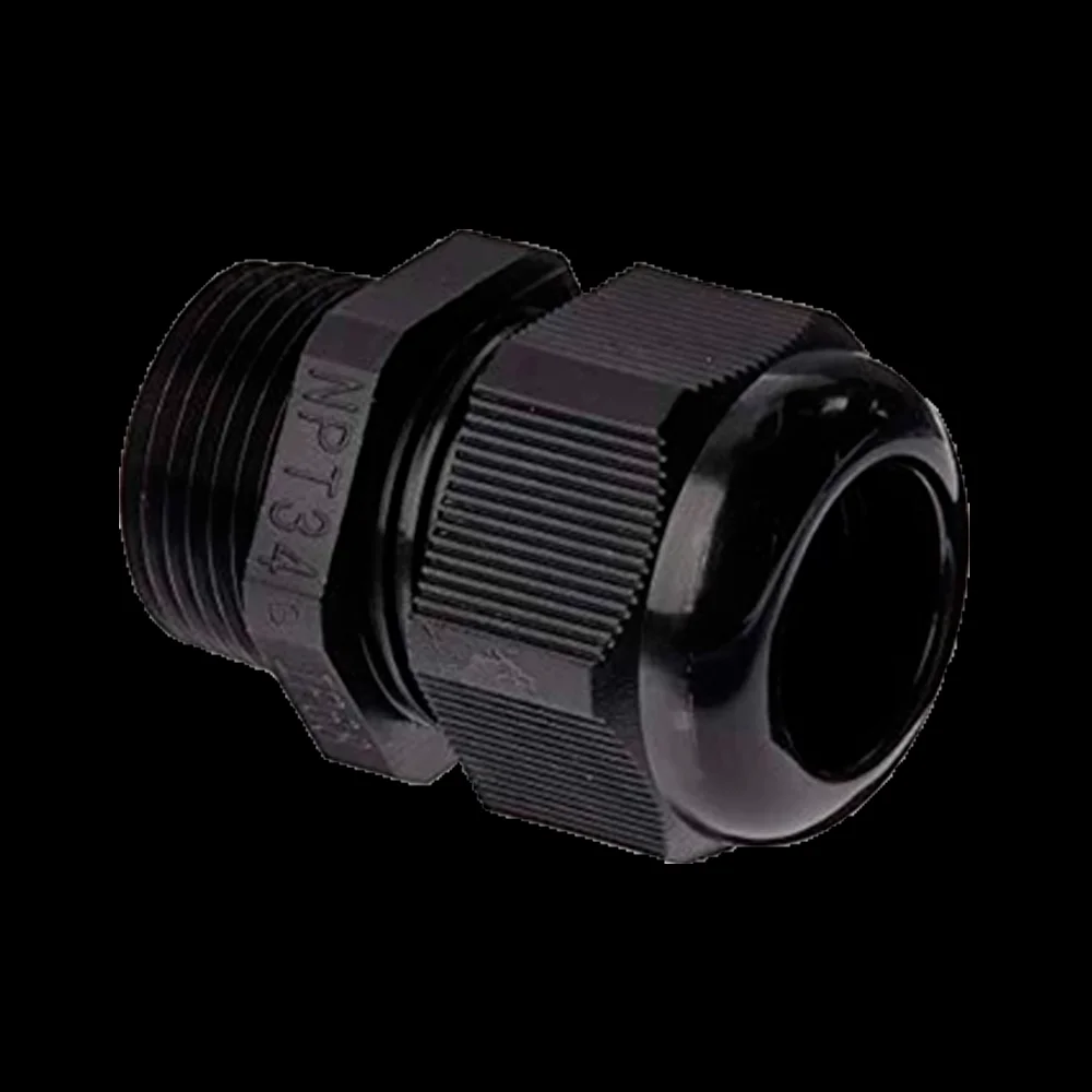 Encaixe Impermeável - Plástico - Diâmetro 13~18mm  - Ip68 - Cor Preto