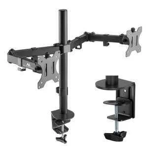 Maclean Mc-884 Monitor Mount / Stand 81.3 Cm (32 ) Black Desk