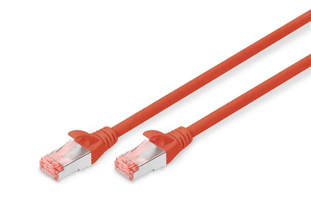 DIGITUS 1M CAT6 S-FTP CABO DE REDE VERMELHO S/FTP.