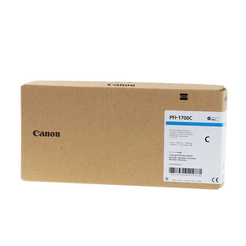 Canon Ink Cart. Pfi-1700 F?r Image Prograf Pro-2000, Pro-4000, Pro-4000s, Pro-6000s Cyan (0776c001)