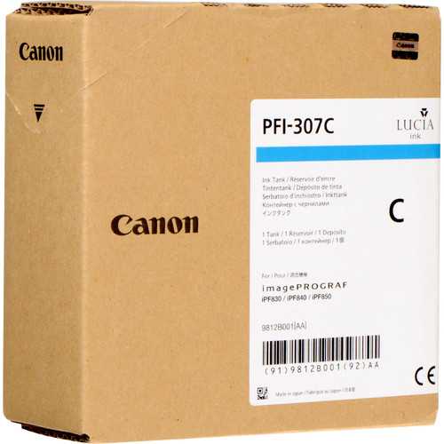 Canon Pfi-307c Tinteiro Original Ciano