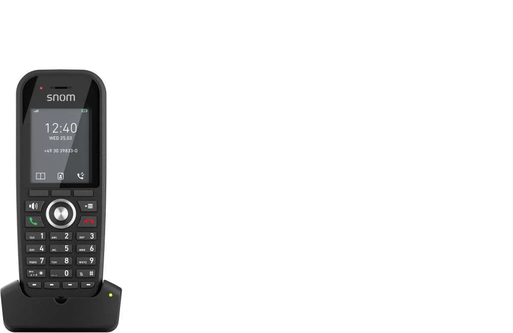 Snom M30 Ip Dect Handset Eu Telefone Dect Preto