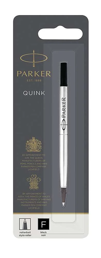 Parker Rollerball Refill F Black (Blister)