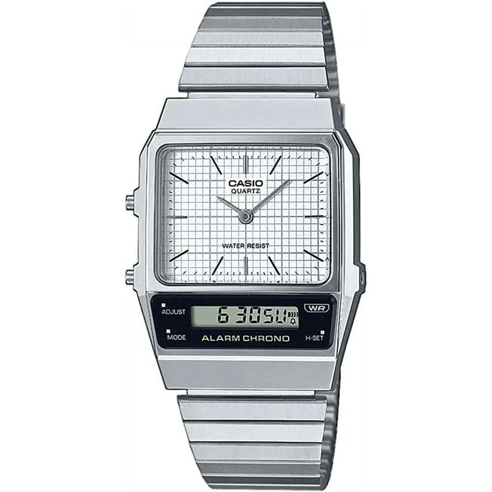 Relógio Masculino Casio Aq-800e-7aef Prateado (Ø 40 Mm) 