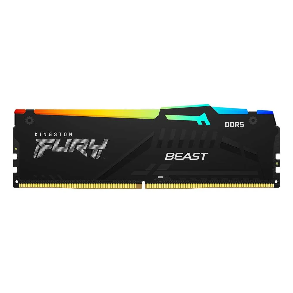Memória RAM Kingston Fury Beast RGB Cl40 5600 Mhz 8 Gb Ddr5 