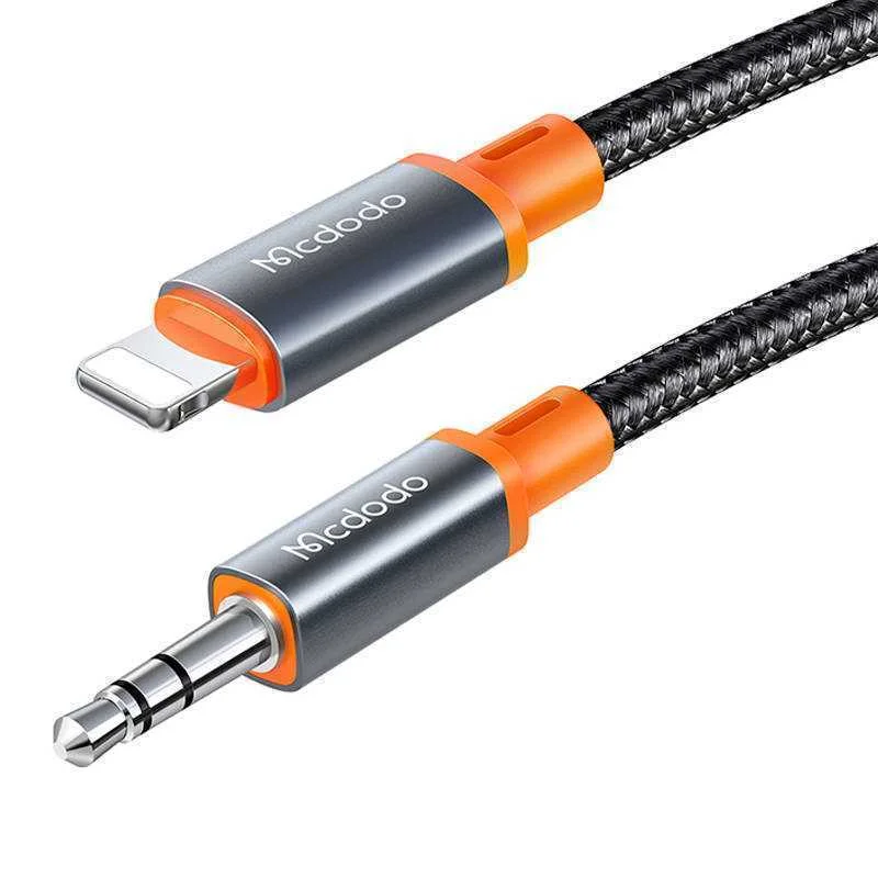 Cabo Mcdodo Lightning mini jack 3,5 mm 1,2m Preto