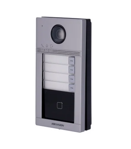 Botoneira Ip C/ Câmara 2mpx P/ 4 Apartamentos - Hik Vision