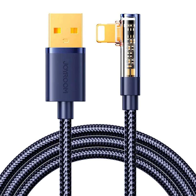 Úhlový Kabel K Usb-A / Lightning / 1,2 M Joyroom S-Ul012a6 (Modrý)