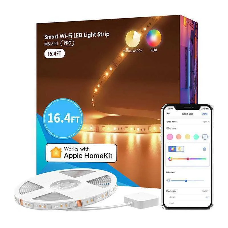 Fita LED Smart Wi-FI com RGBWW Meross MSL320 5m