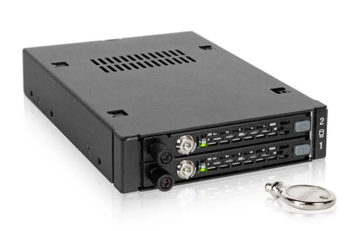 We-Ra. Icydock 2x6,3cm Satai-Iii/Sas Hdd&Ssd In 1x3,5" Metal