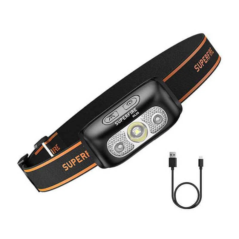 Celovka Superfire Hl05-D, 110 Lm, Usb