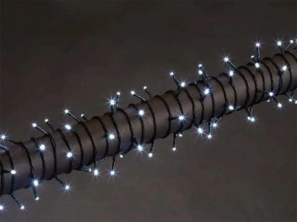 Stella LED - 20 M - 300 Lâmpadas Brancas - Fio Verde - 24 V