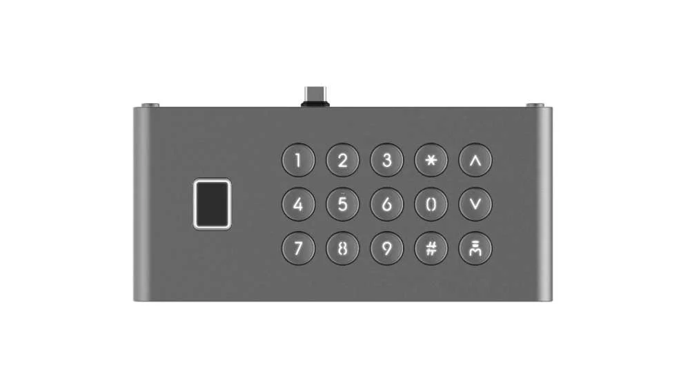 Leitor Biométrico de Impressão Digital e Teclado P/ Videoporteiro Ds-Kd9633 - Hikvision