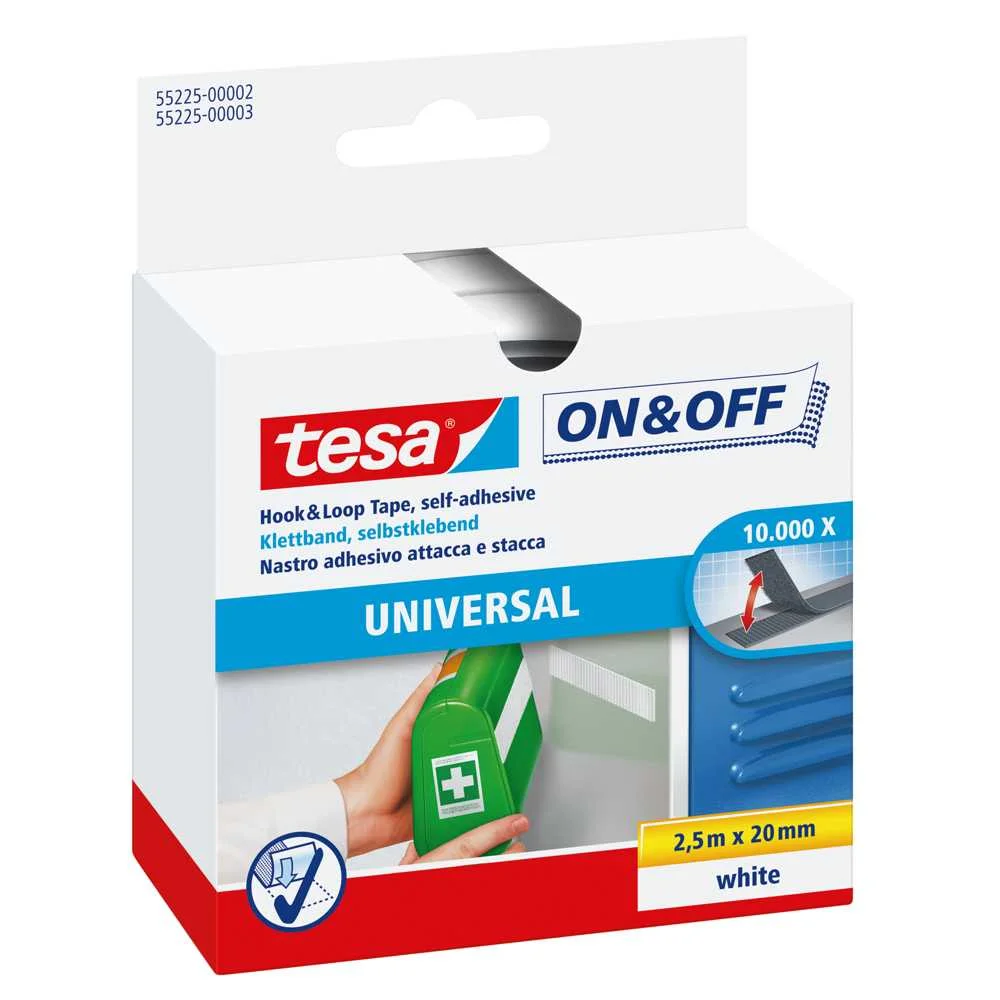Tesa 55225-02 Velcro Branco 1 Unidade(S)