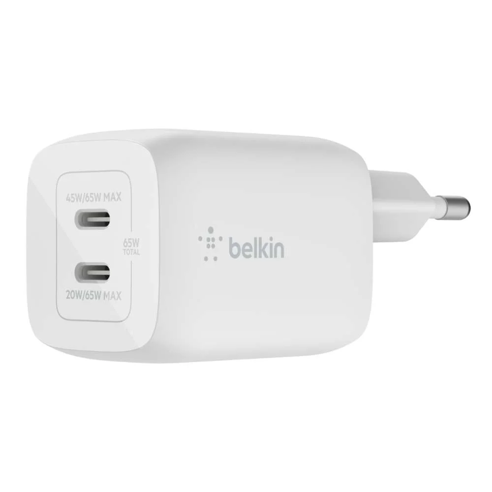 Carregador Duplo Usb-C 65w Branco - Belkin