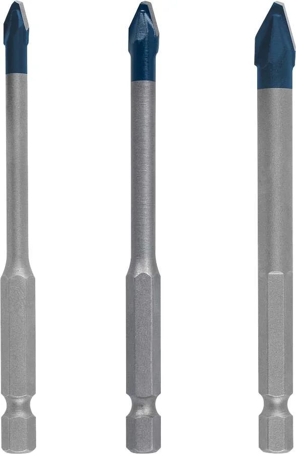 Kit 3 Brocas Expert Hex-9 Hardceramic Medidas: 5, 6, 8mm 2608900595 Bosch