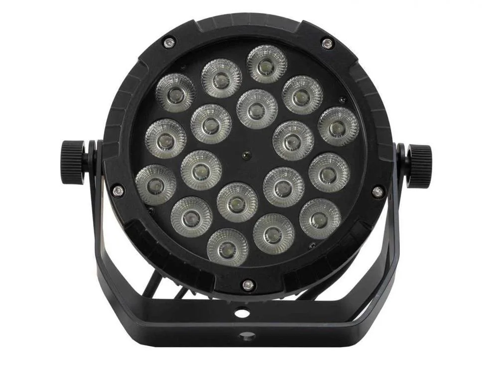 Foco Par LED Plano Rgbw. LED 18 X 10 W, LED Rgbw (4 em 1). Microfone Incorporado. Uso No Exterior, P