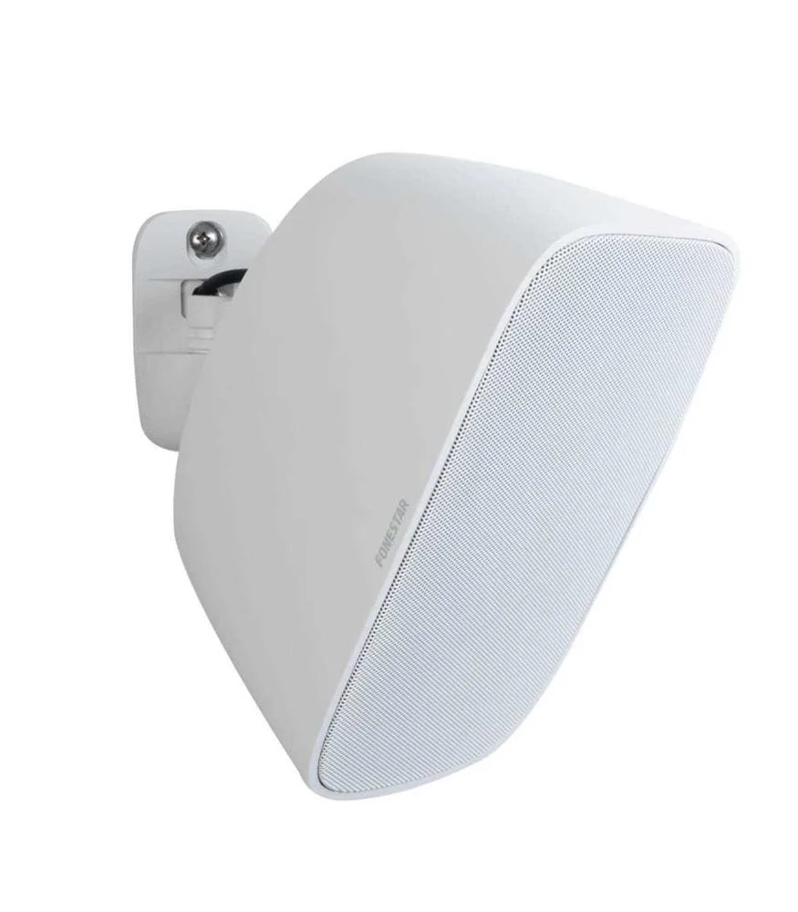 Coluna de Superfície Ativa 5 ¼''. 25 + 25 W Rms. Suporte de Fixação Orientável. Cabo de Segurança de