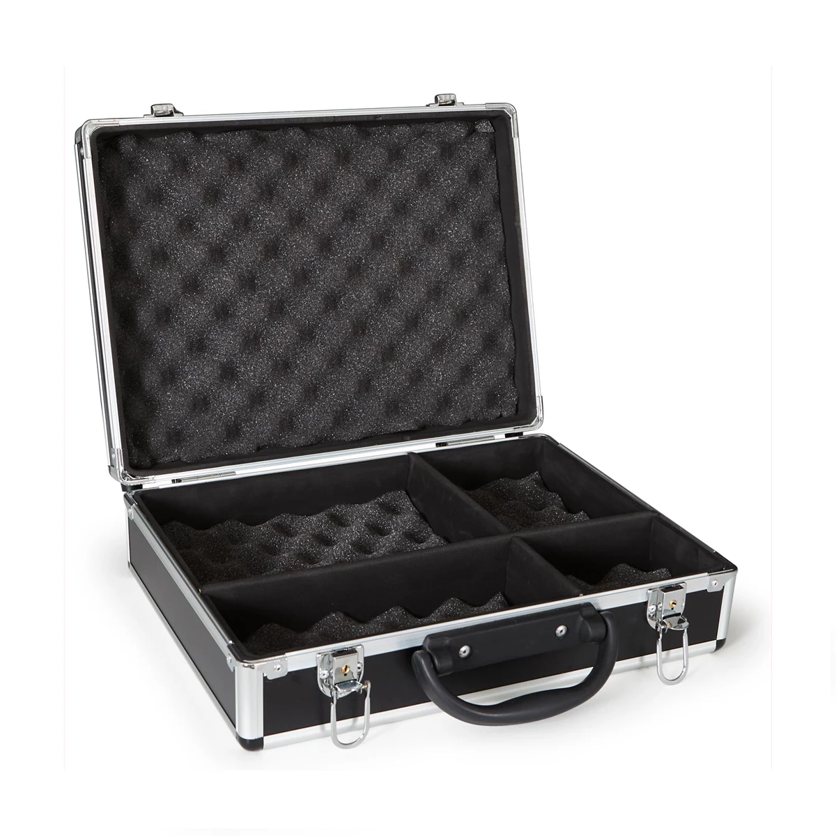 Mala de Transporte Flight Case. 4 Divisões. Tampa com Fecho Hermético. Pegas de Transporte. Profundi