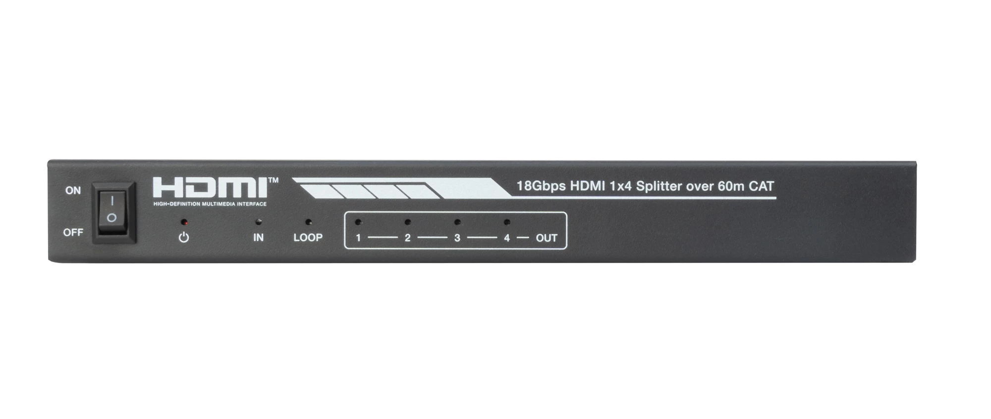 Distribuidor Extensión Hdmi 1 X 4 Por Cable Cat 6.