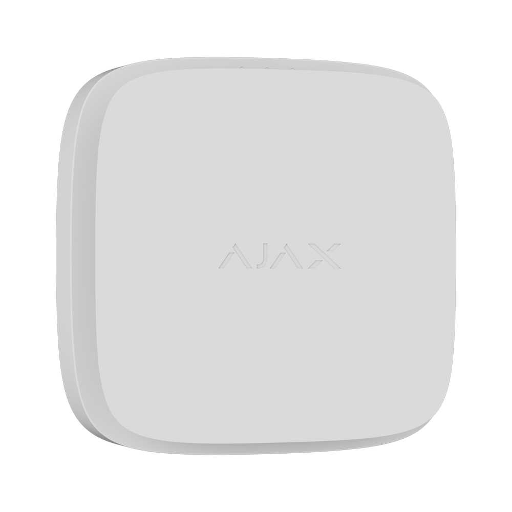 Detetor de Fumo e Termovelocimétrico S/ Fios 868 Mhz C/ Sirene Branco - Ajax