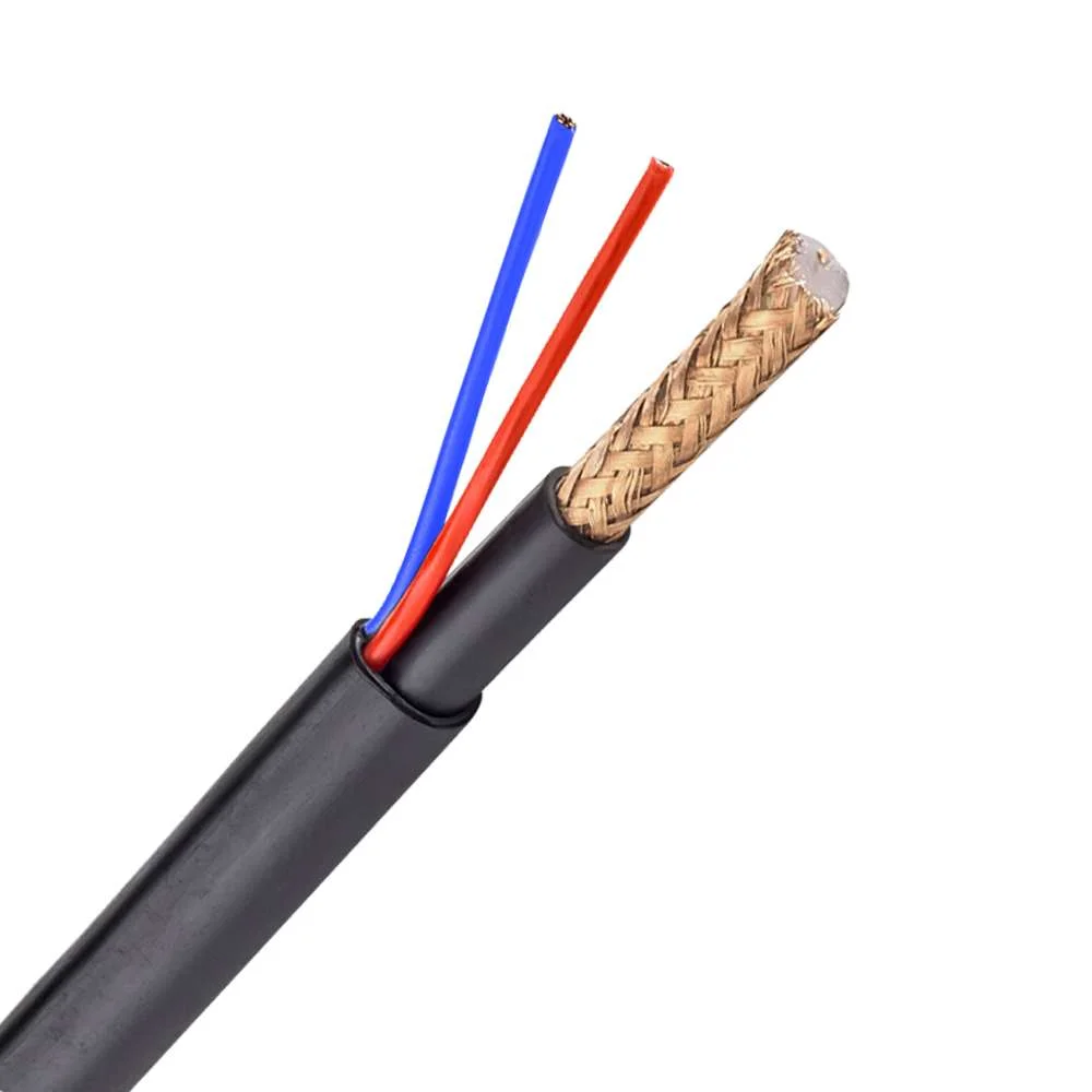 Cabo Combinado - Micro Rg59 + Alimenta&ccedil;&atilde;o - Bobin.